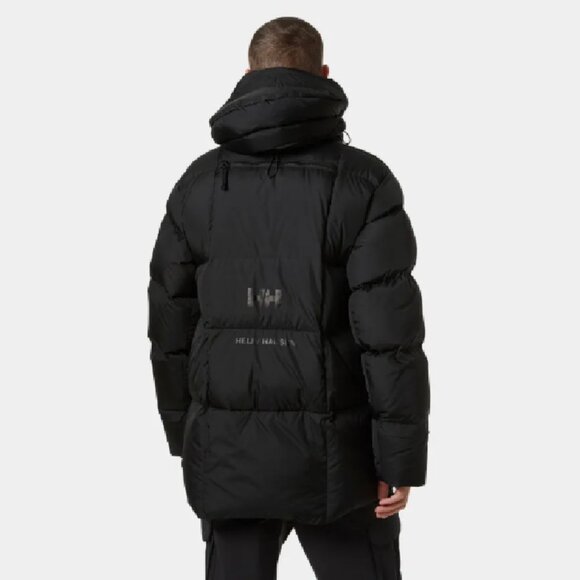 $850! NWT Men's Helly Hansen Arctic Patrol H2FLOW Jacket Parka - Black - Small - Picture 2 of 2